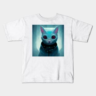 Cyber Cat Kids T-Shirt